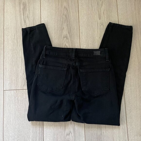 Paige Denim Verdugo Crop Jeans Womens Size 24 Black Stretch Classic Boho College - Picture 9 of 10